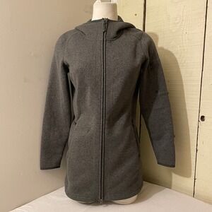L.L.Bean‎ Womens Small Petite Full Zip Hoodie Jacket Sweater Knit Coat Winter